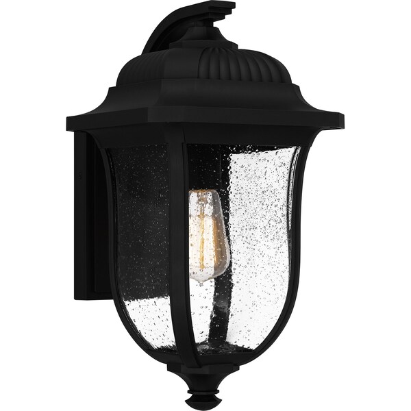 Quoizel Mulberry Outdoor Wall 1 Light Matte Black MUL8409MBK - main